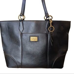 Frye & Co. Black Vegan Leather Tote Bag